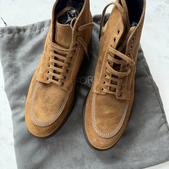 Tom Ford NEW Suede Tan Boots 11.5 Mens - Picture 4 of 6